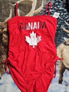 George Red One-Piece Swimsuit